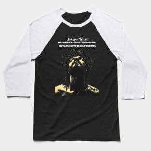 Jesus Christ: Black Jesus Christian Lord and Savior No. 4 Baseball T-Shirt